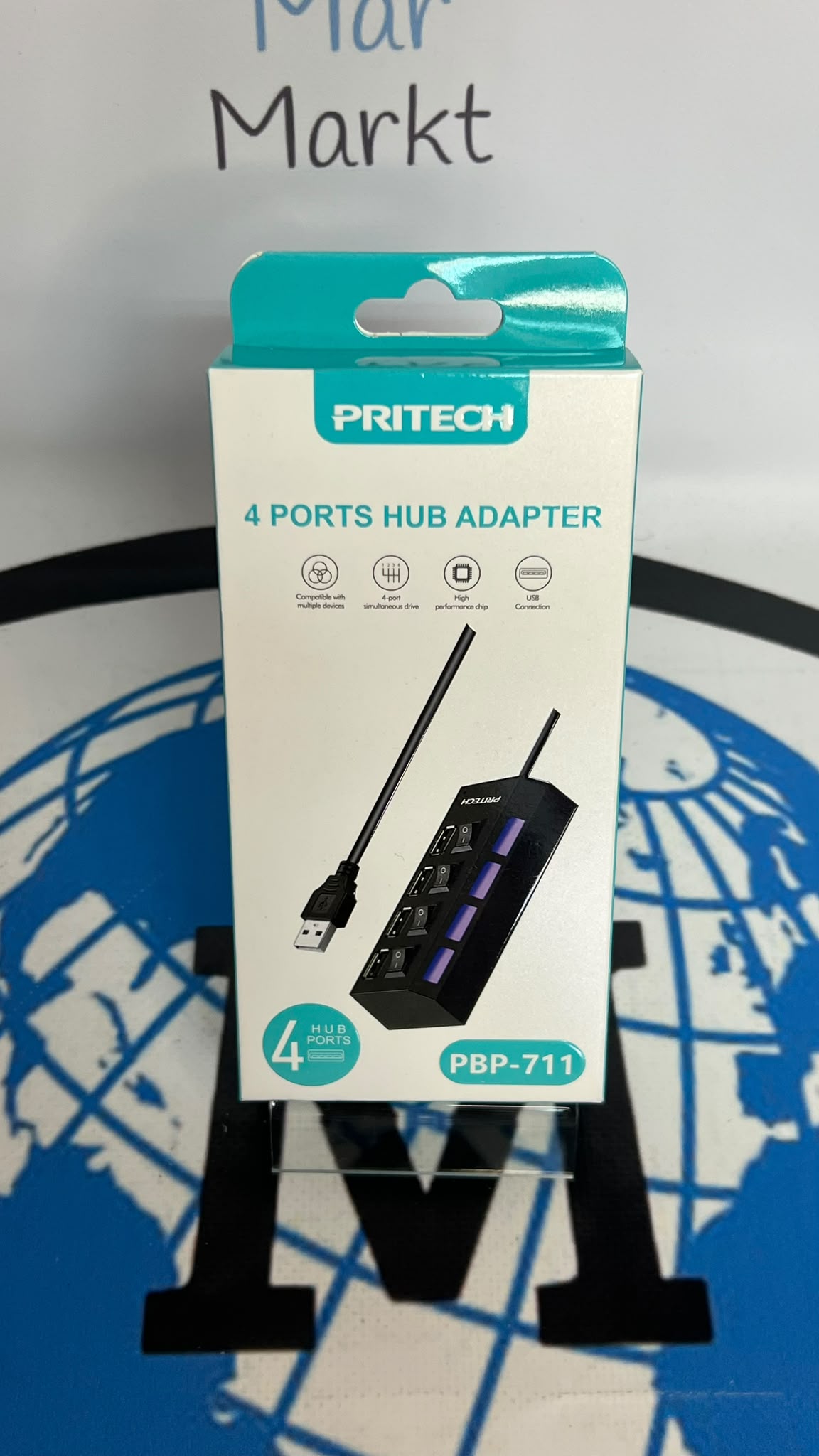 USB Hub Splitter con Switch Independiente Pritech