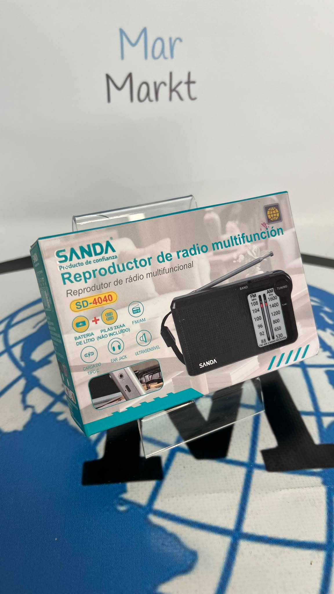Radio de Bolsillo Sanda SD-4009 Negro