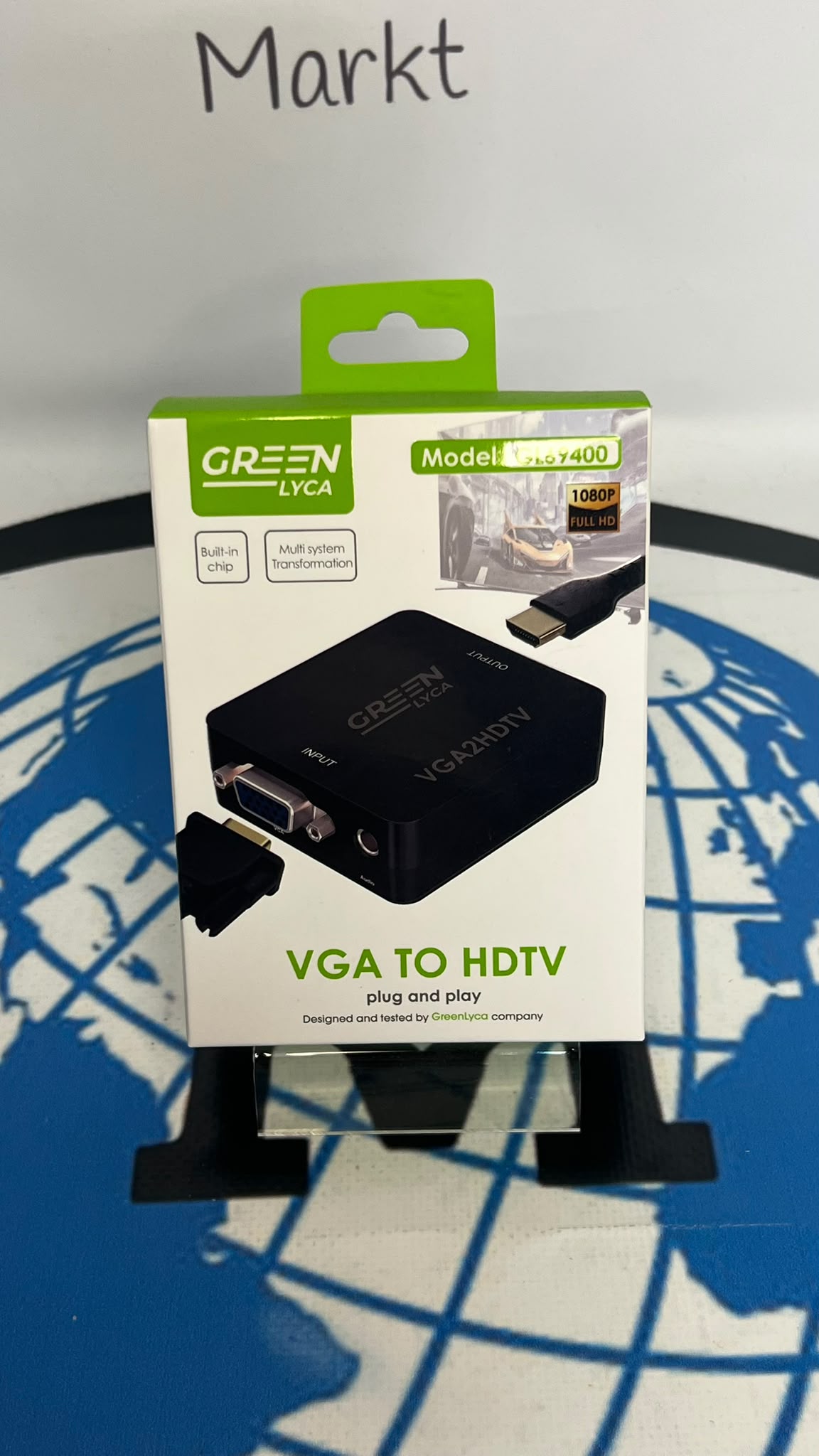 Adaptador de HDMI a VGA Green Lyca GL69405 Compacto