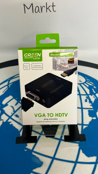 Adaptador de HDMI a VGA Green Lyca GL69405 Compacto