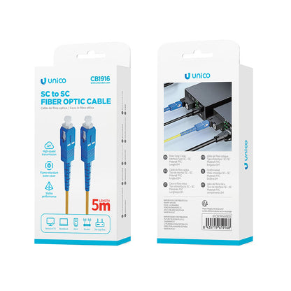 Cable Fibra Óptica Único Interfaz SC-SC