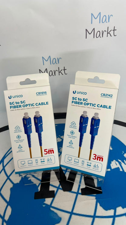 Cable Fibra Óptica Único Interfaz SC-SC