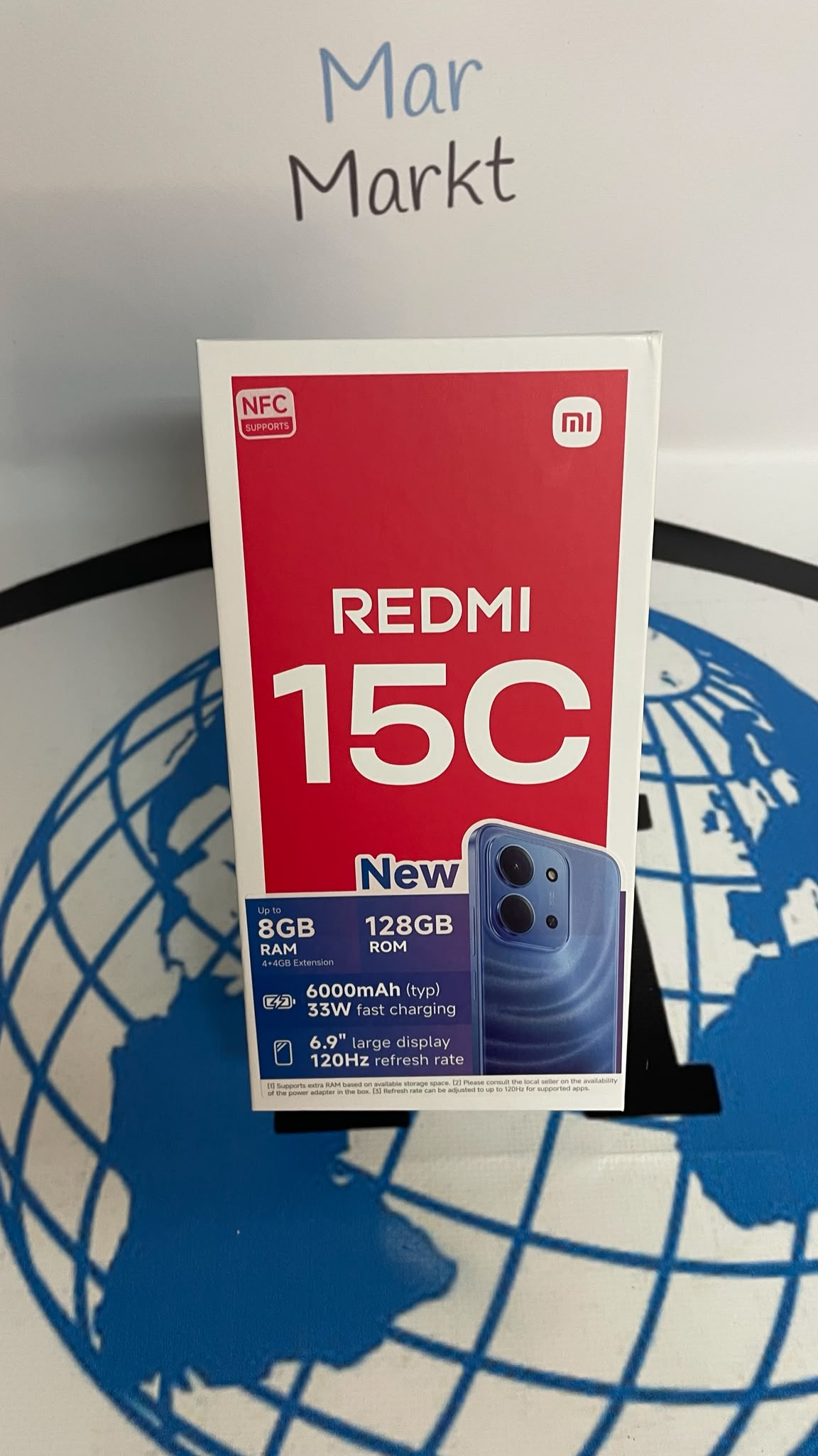 Smartphone Xiaomi Redmi 15C 128GB Batería 6000 mAh Azul