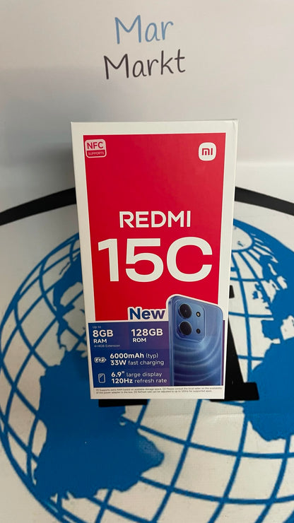 Smartphone Xiaomi Redmi 15C 128GB Batería 6000 mAh Azul