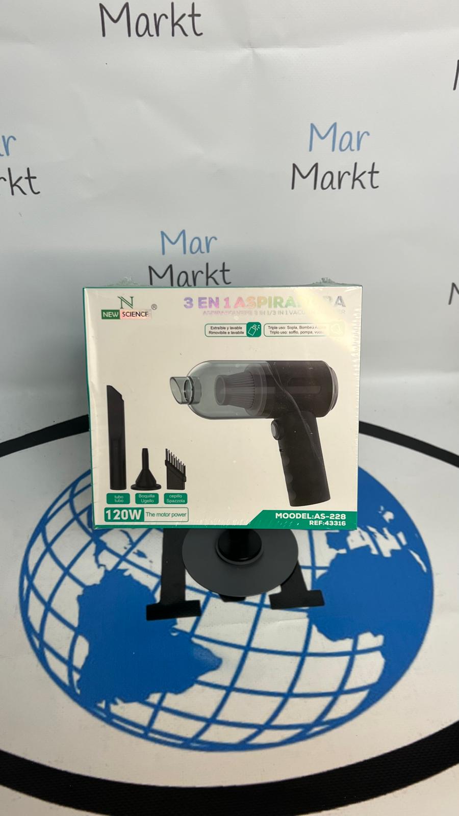 Aspirador Portátil Inalámbrico Recargable para Coche y Hogar