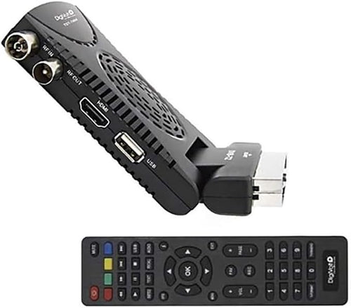 Sintonizador TDT HD Digivolt Euroconector Codo Scart TDT-7404 Negro