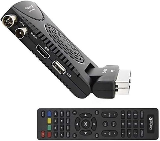 Sintonizador TDT HD Digivolt Euroconector Codo Scart TDT-7404 Negro
