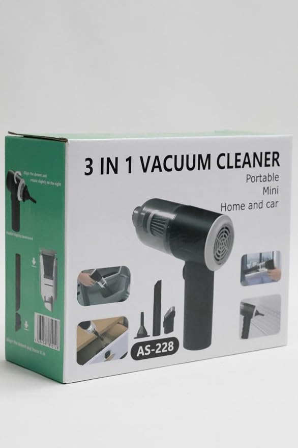 Aspirador Portátil Inalámbrico Recargable para Coche y Hogar
