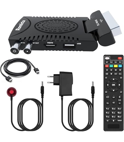 Sintonizador TDT HD Digivolt Euroconector Codo Scart TDT-7404 Negro