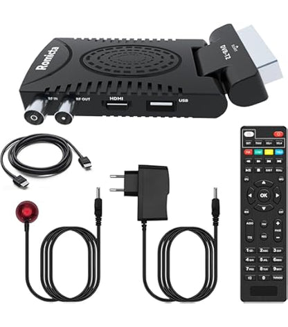 Sintonizador TDT HD Digivolt Euroconector Codo Scart TDT-7404 Negro