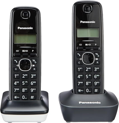 Teléfono Inalámbrico Dúo Panasonic KX-TG1612 Pantalla LCD Negro