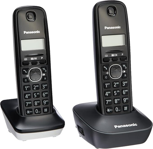 Teléfono Inalámbrico Dúo Panasonic KX-TG1612 Pantalla LCD Negro