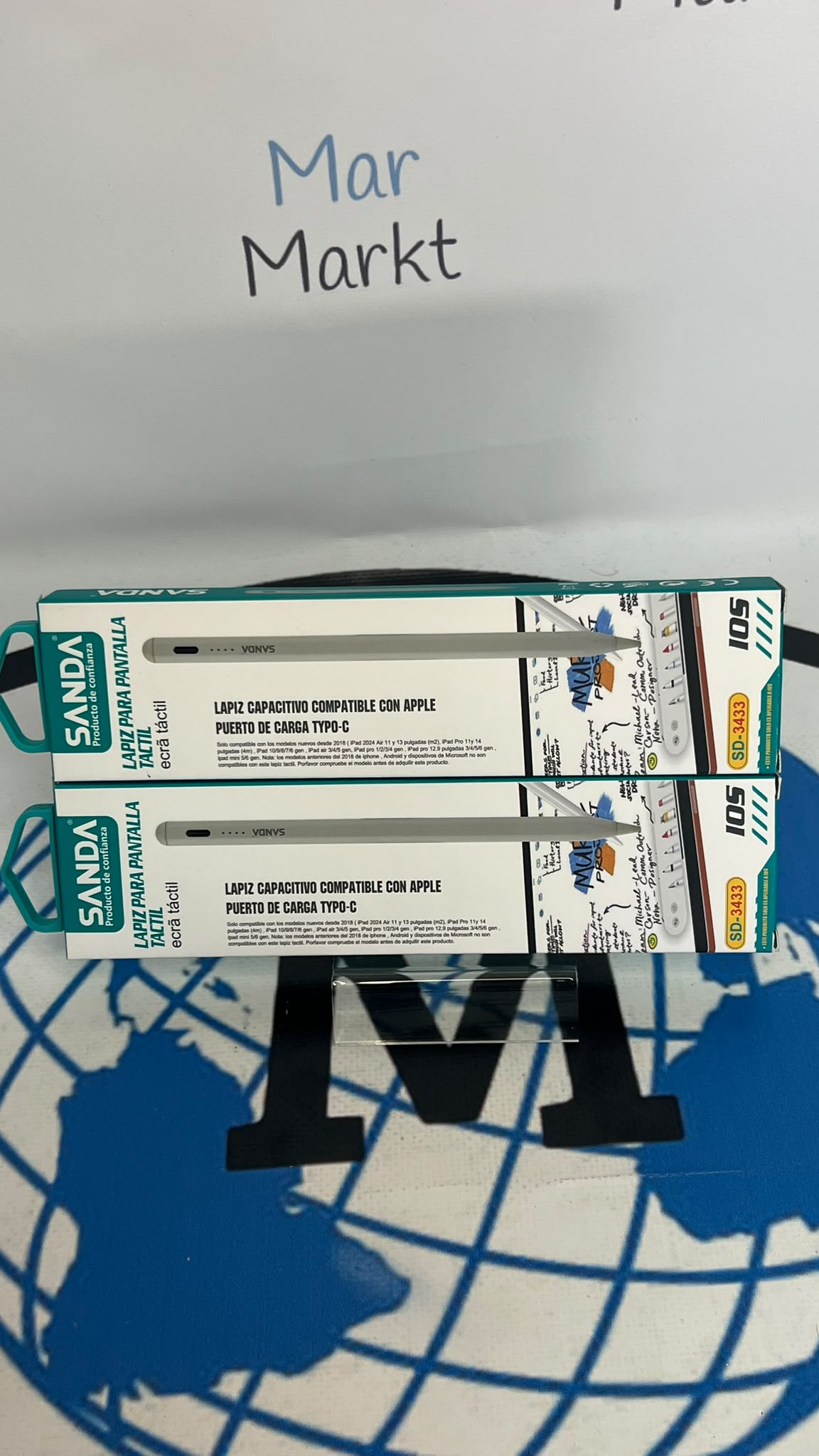 Lápiz Táctil Capacitivo Sanda SD-3433 para Apple iPad y Tablets