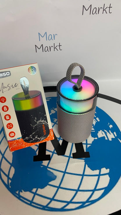 Altavoz Bluetooth Portátil Kimiso KMS-269 con Luces LED