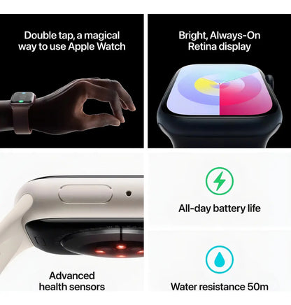 Apple Watch Series 9 GPS 45mm Caja Aluminio Rosa Correa Deportiva