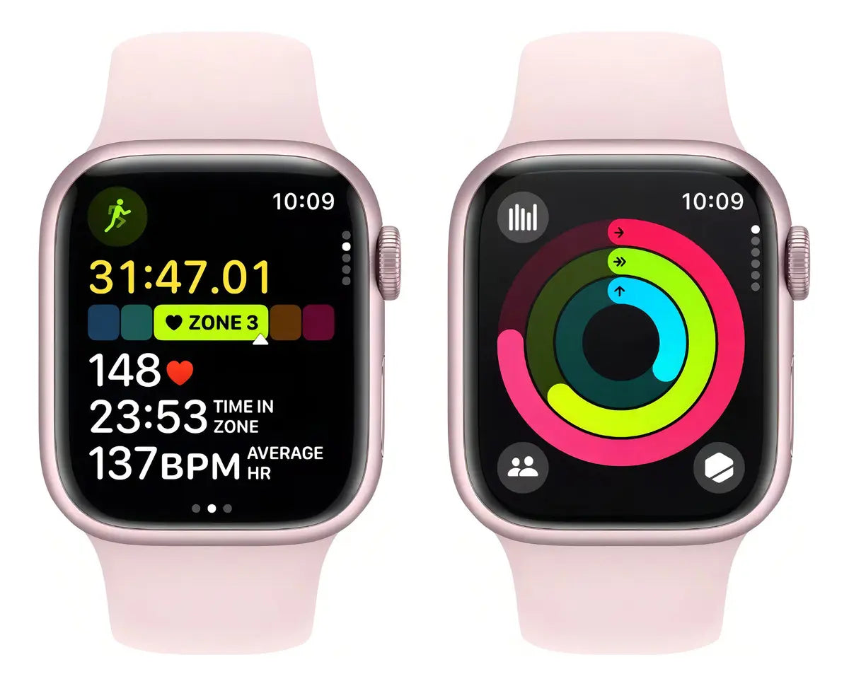 Apple Watch Series 9 GPS 45mm Caja Aluminio Rosa Correa Deportiva