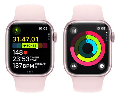 Apple Watch Series 9 GPS 45mm Caja Aluminio Rosa Correa Deportiva