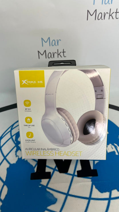 Auricular Bluetooth Xtrike Me Blanco