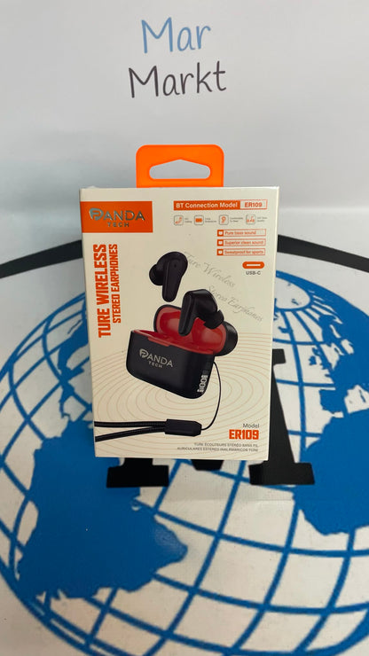 Auriculares Inalámbricos PandaTech ER109 TWS Bluetooth Blanco