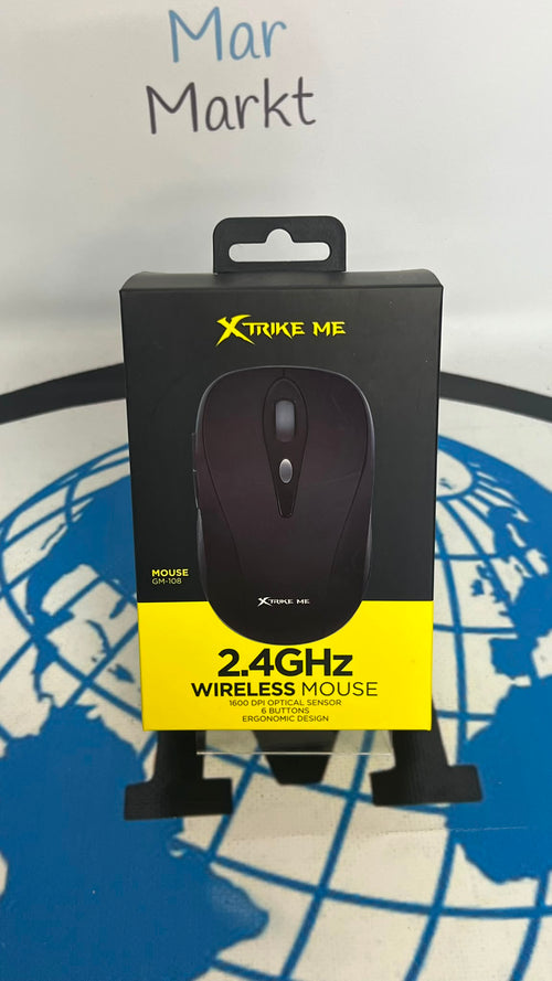 Ratón Inalámbrico Ergonomico Xtrike Me GM-108 1600 DPI 2.4GHz