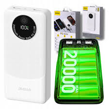 Dudao Power Bank K12 10000 mAh USB-A USB-C Blanco