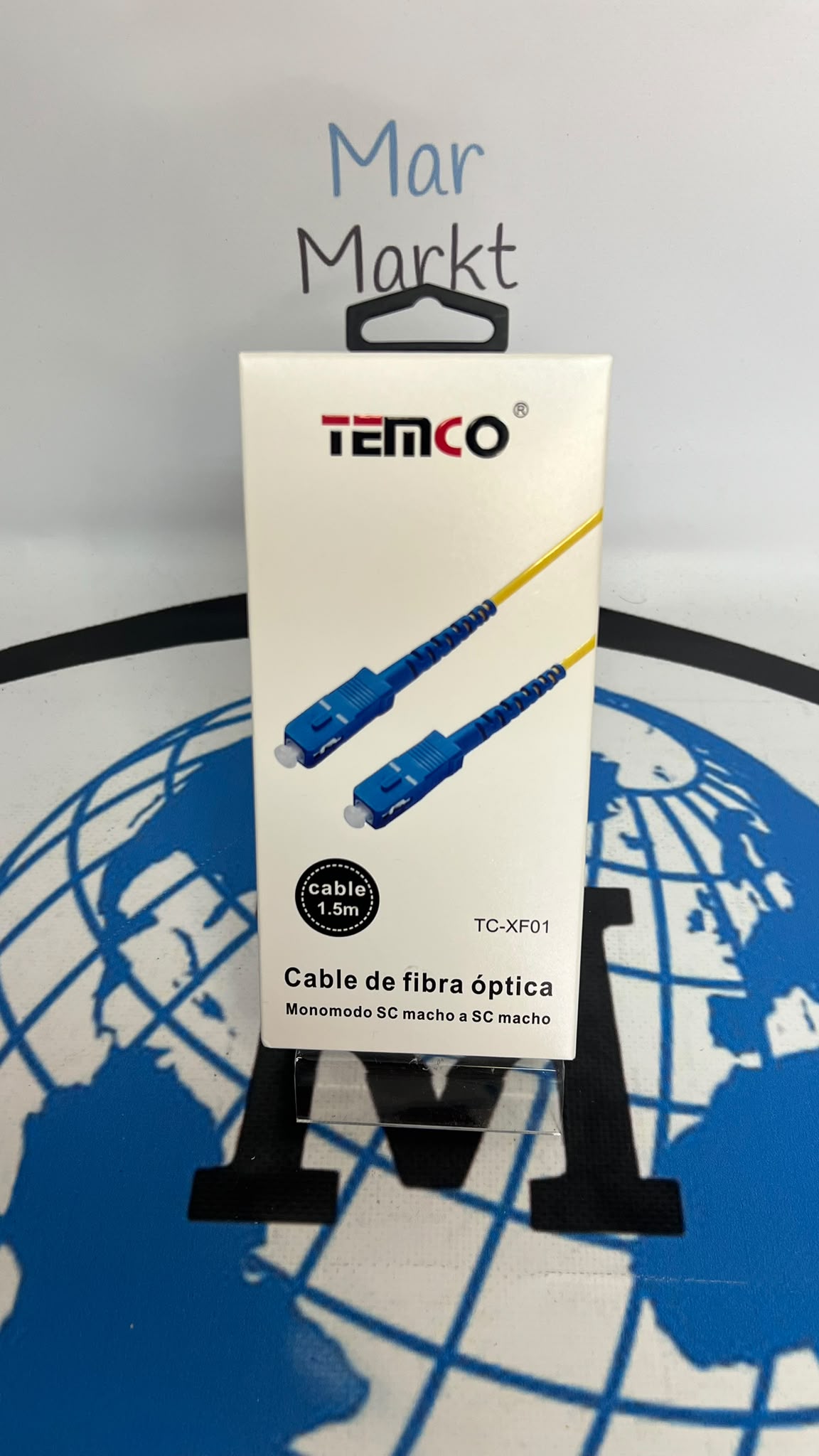 Cable Fibra Óptica TEMCO 1.5m SC Macho