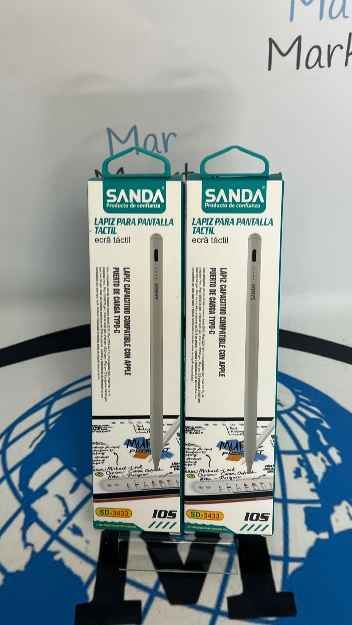 Lápiz Táctil Capacitivo Sanda SD-3433 para Apple iPad y Tablets