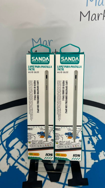 Lápiz Táctil Capacitivo Sanda SD-3433 para Apple iPad y Tablets