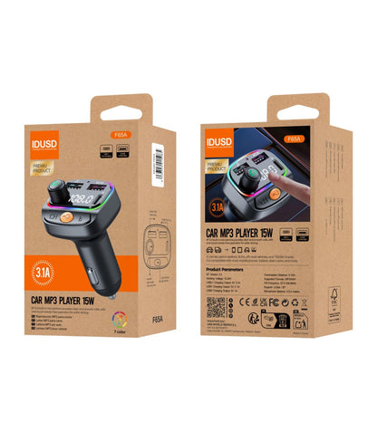 Transmisor FM y Cargador de Coche Eco Drive Sync F65A IDUSD