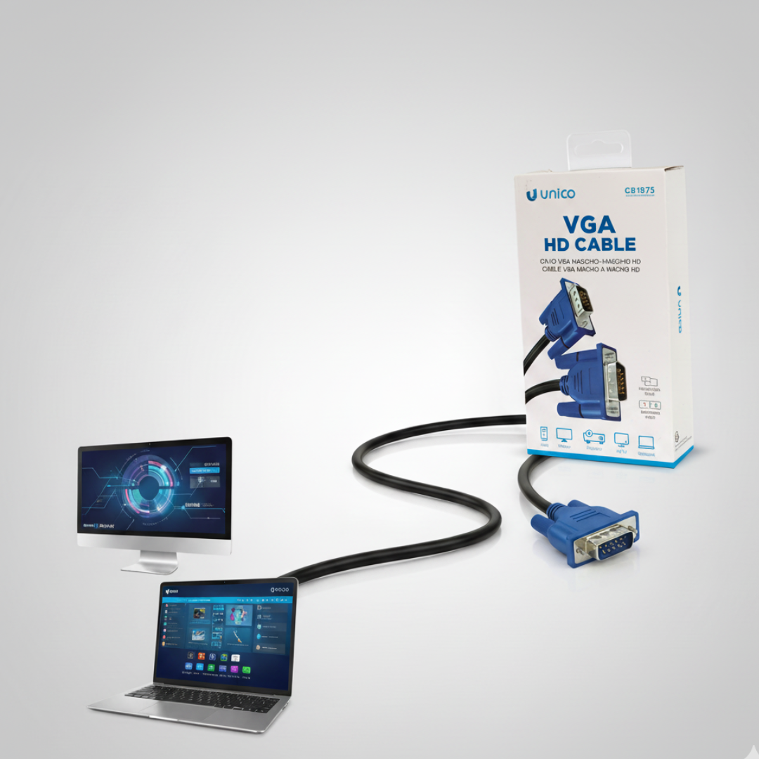 Cable VGA Monitor Alta Definición 1.8m Azul UNICO CB1875