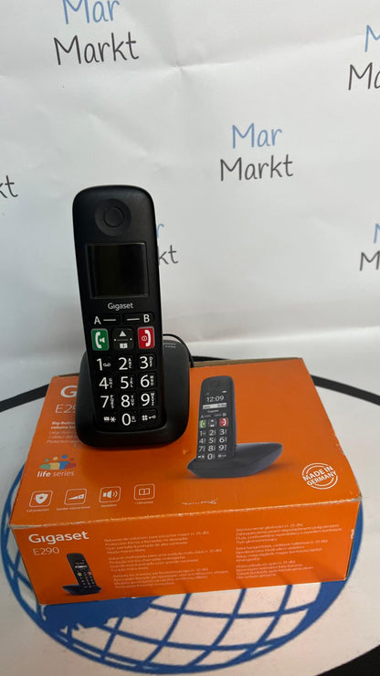 Teléfono Inalámbrico Gigaset E290 Teclas Grandes Pantalla Gran Contraste Negro