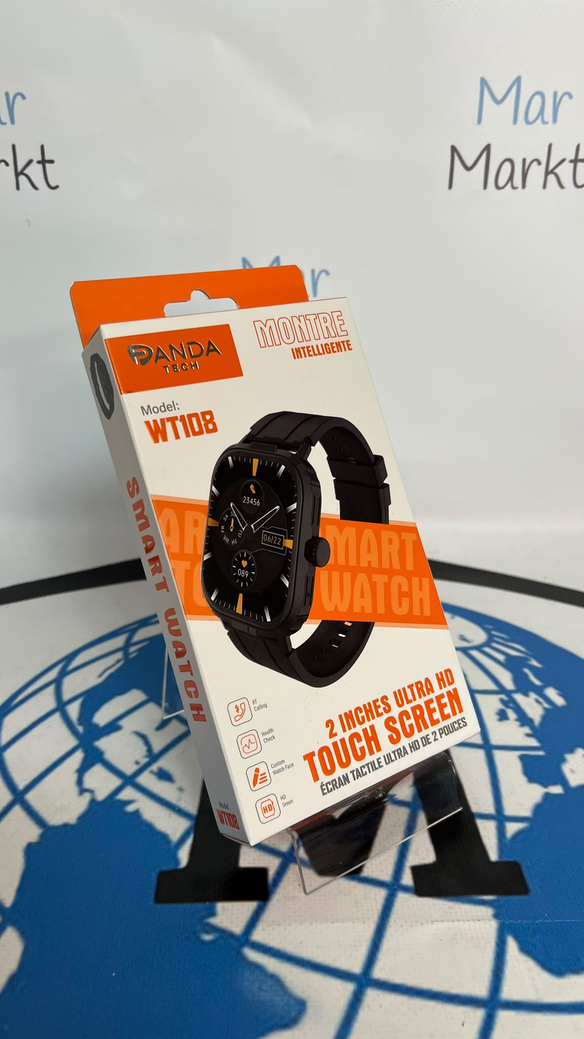 Reloj Inteligente Panda Tech WT108 Pantalla 2" Negro