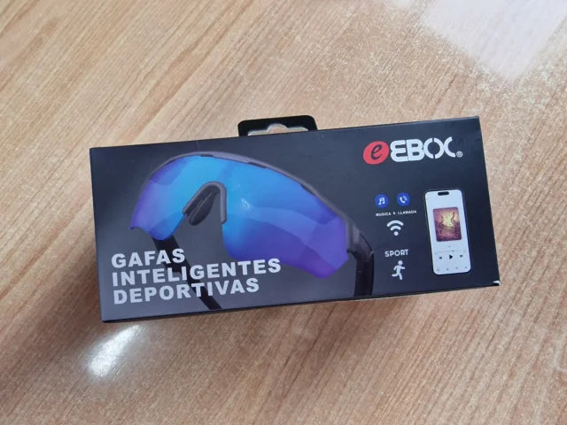 Gafas Deportivas Inteligentes EBOX Bluetooth para Música y Llamadas