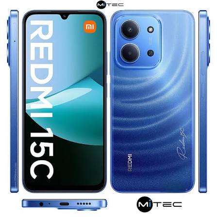Smartphone Xiaomi Redmi 15C 128GB Batería 6000 mAh Azul