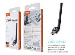 Mini Adaptador WiFi USB GT837 con Antena 2dBi M TK
