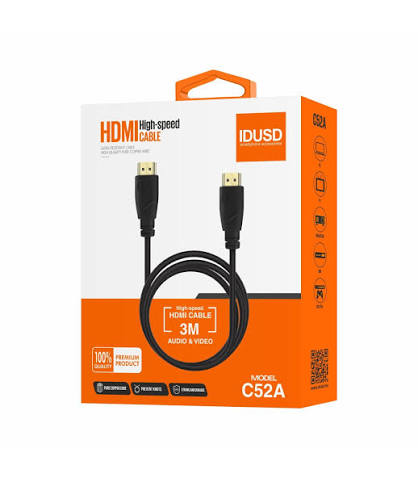 Cable HDMI 2.0 Alta Velocidad 4K IDUSD 1.8m