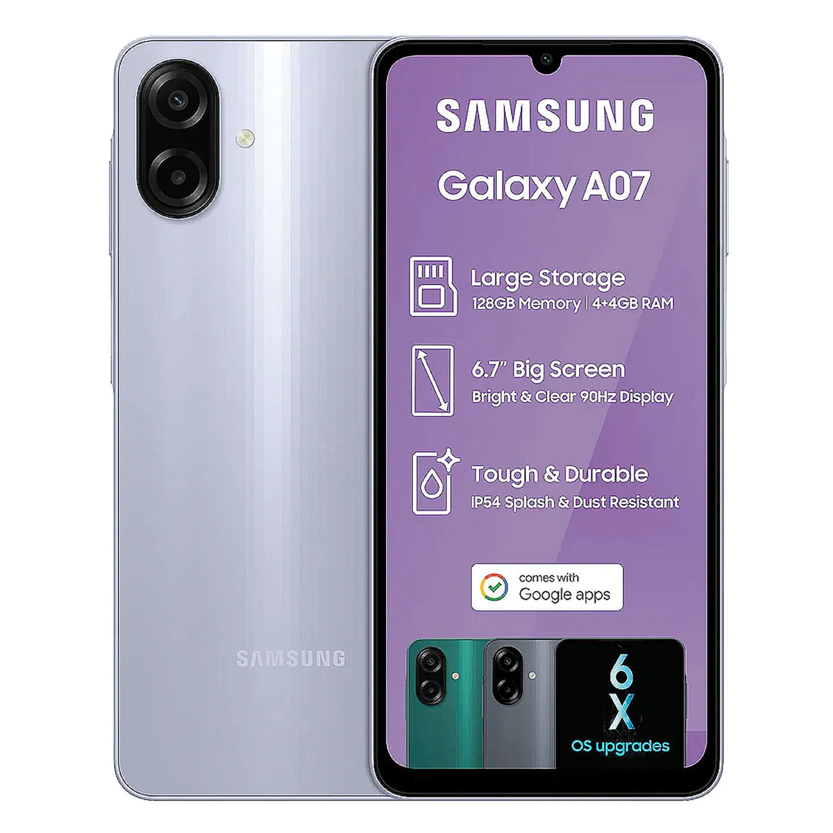 Smartphone Samsung Galaxy A07 128GB Negro